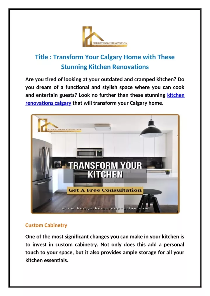 title transform your calgary home with these