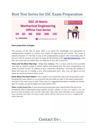 Best Gate Online test Series Exam preparation