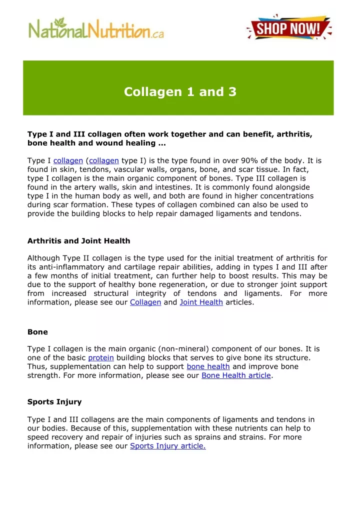 collagen 1 and 3