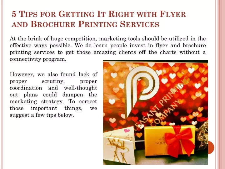 5 tips for getting it right with flyer and brochure printing services