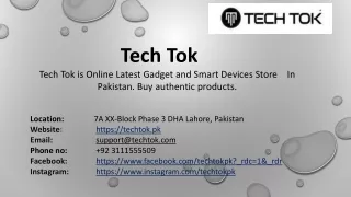 Online Gadget Store | Tech Tok