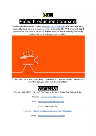 video production company