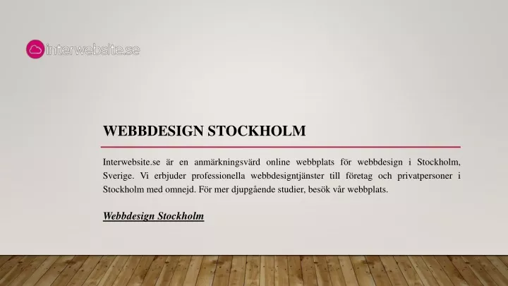 webbdesign stockholm