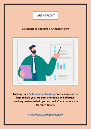 Ba Economics Coaching | Arthapoint.com