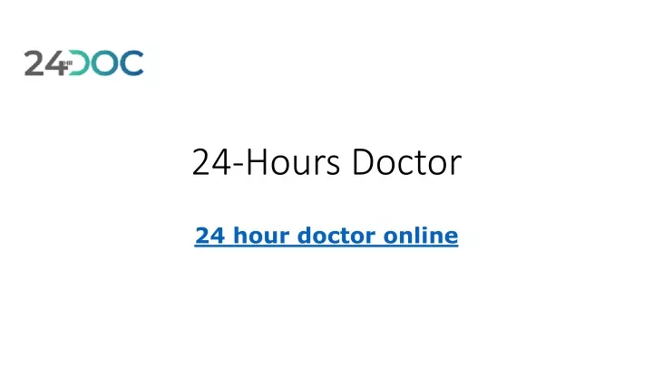 24 hours doctor