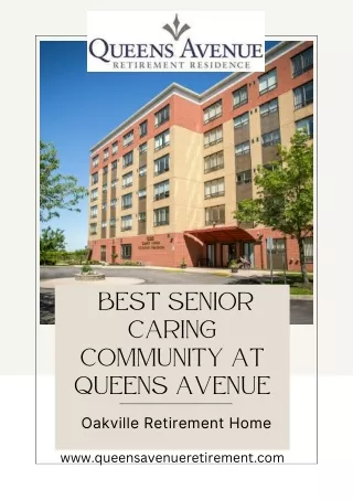 Best Senior Caring Community at Queens Avenue