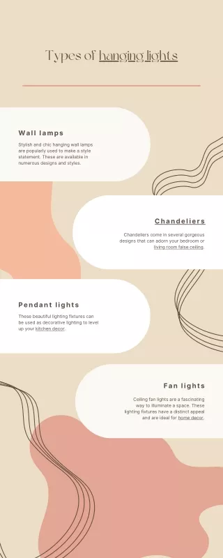 Types of hanging lights