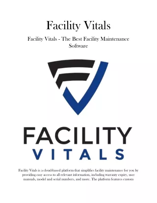 facility vitals