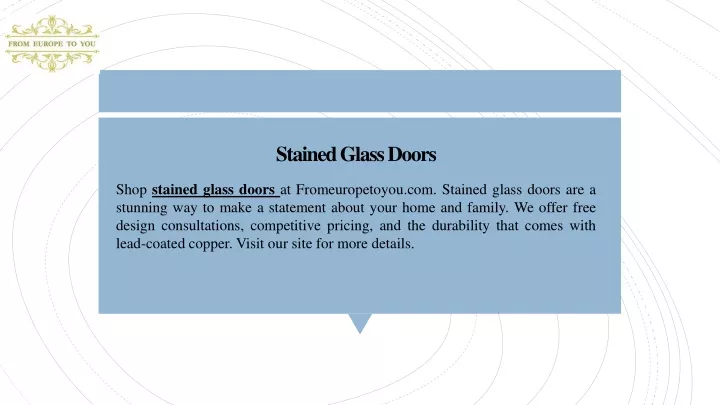 stained glass doors