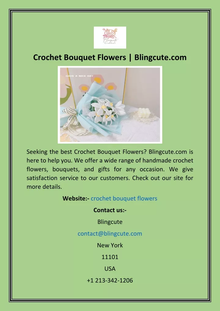 crochet bouquet flowers blingcute com