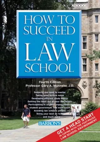 epub download How to Succeed in Law School