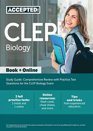 read ebook CLEP Biology Study Guide: Comprehensive Review with Practice Test Que