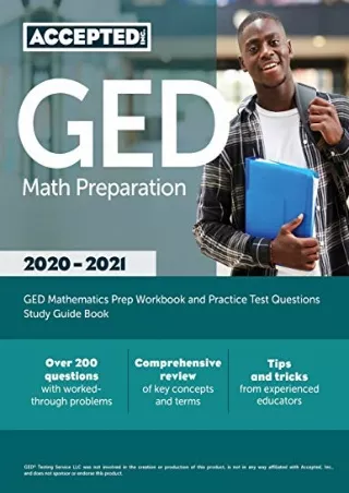 epub download GED Math Preparation 2020-2021: GED Mathematics Prep Workbook and