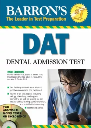 read ebook Barron's DAT: Dental Admissions Test