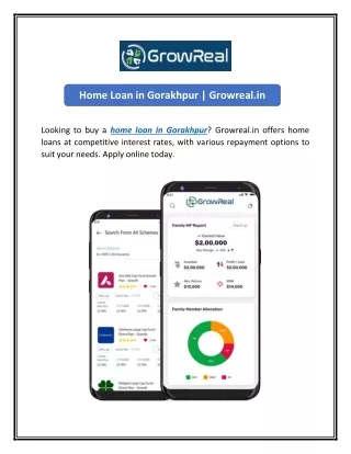 Home Loan in Gorakhpur | Growreal.in
