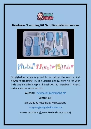Newborn Grooming Kit Nz  Simplybaby.com
