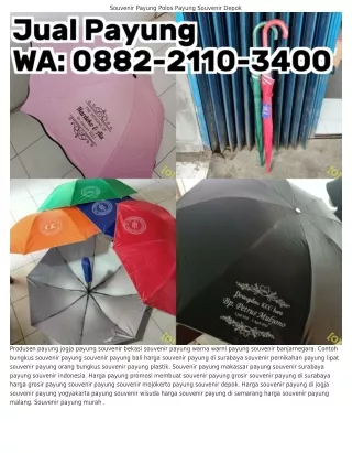 souvenir payung polos payung souvenir depok