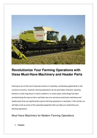 revolutionize your farming operations with these