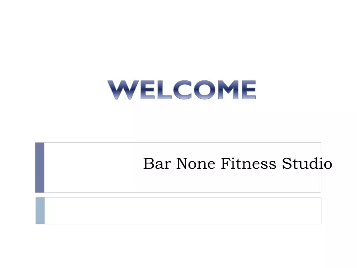 bar none fitness studio