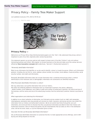 family tree maker support
