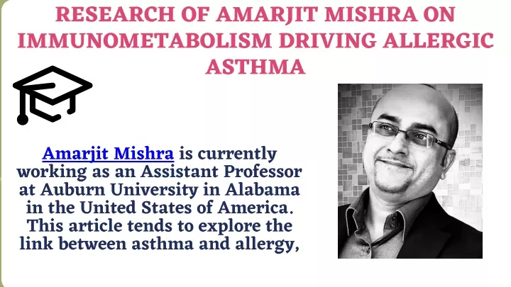 research of amarjit mishra on immunometabolism