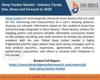 sleep tracker market industry trends size share