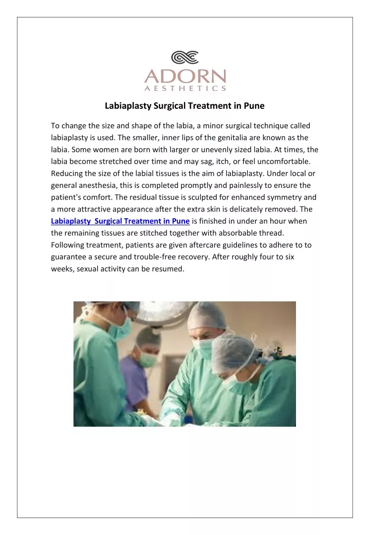 labiaplasty surgical treatment in pune