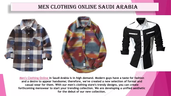 men clothing online saudi arabia