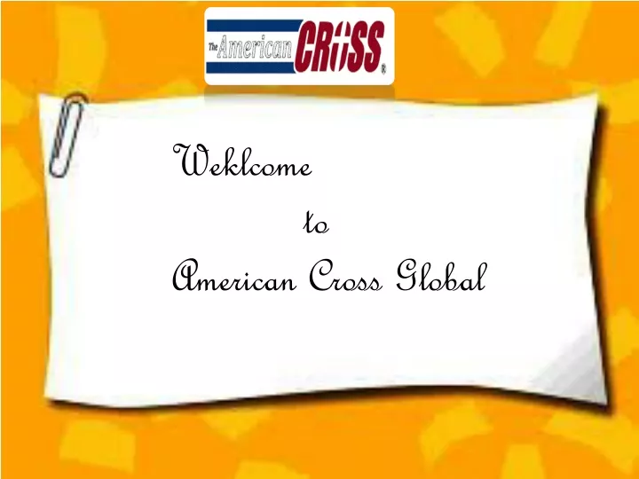 weklcome to american cross global