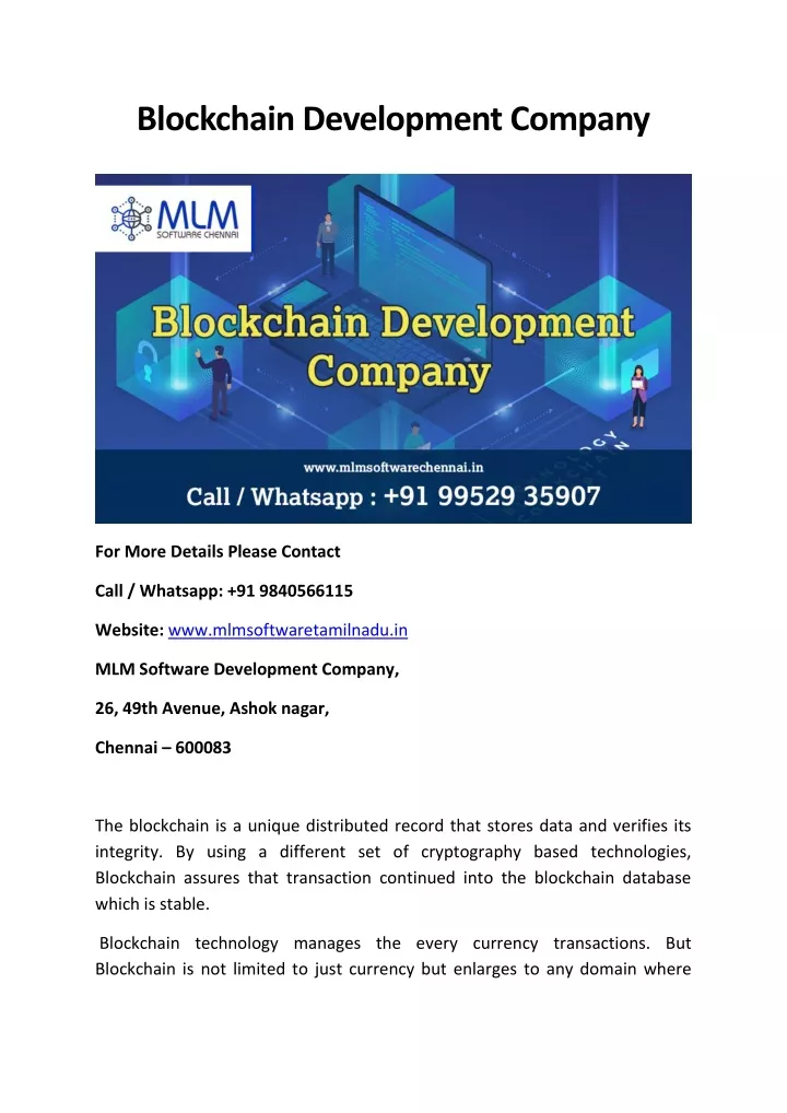 blockchain development company