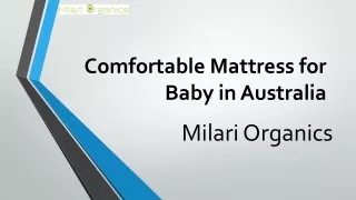 Comfortable Mattress for Baby in Australia