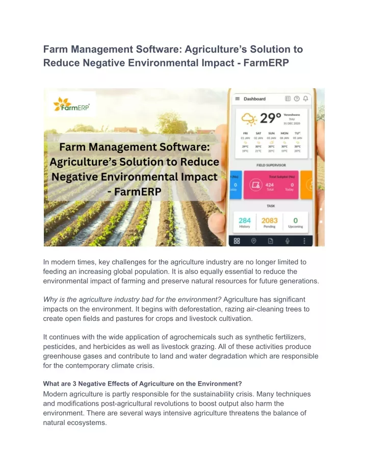 farm management software agriculture s solution