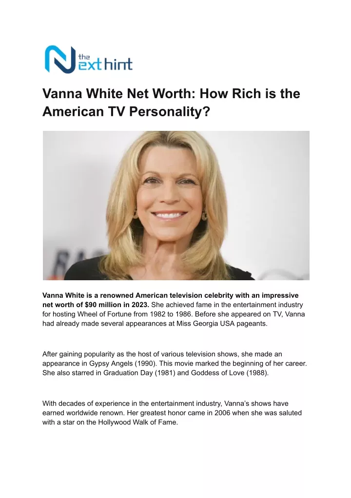 vanna white net worth how rich is the american