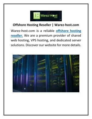 Offshore Hosting Reseller | Warez-host.com