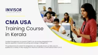 CMA USA Course