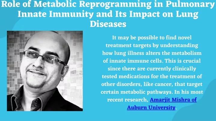 role of metabolic reprogramming in pulmonary