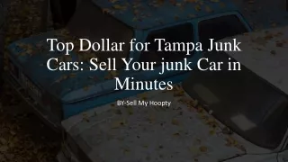 Top Dollar for Tampa Junk Cars Sell Your junk Car in Minutes