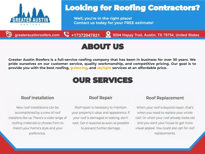 well you re in the right place contact us today