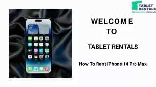 How To Rent iPhone 14 Pro Max