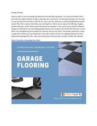 garage flooring