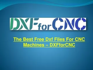 The Best Free Dxf Files For CNC Machines – DXFforCNC