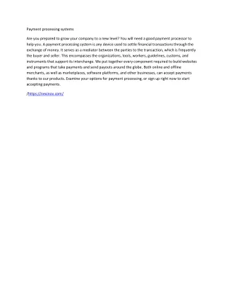 payment processing system