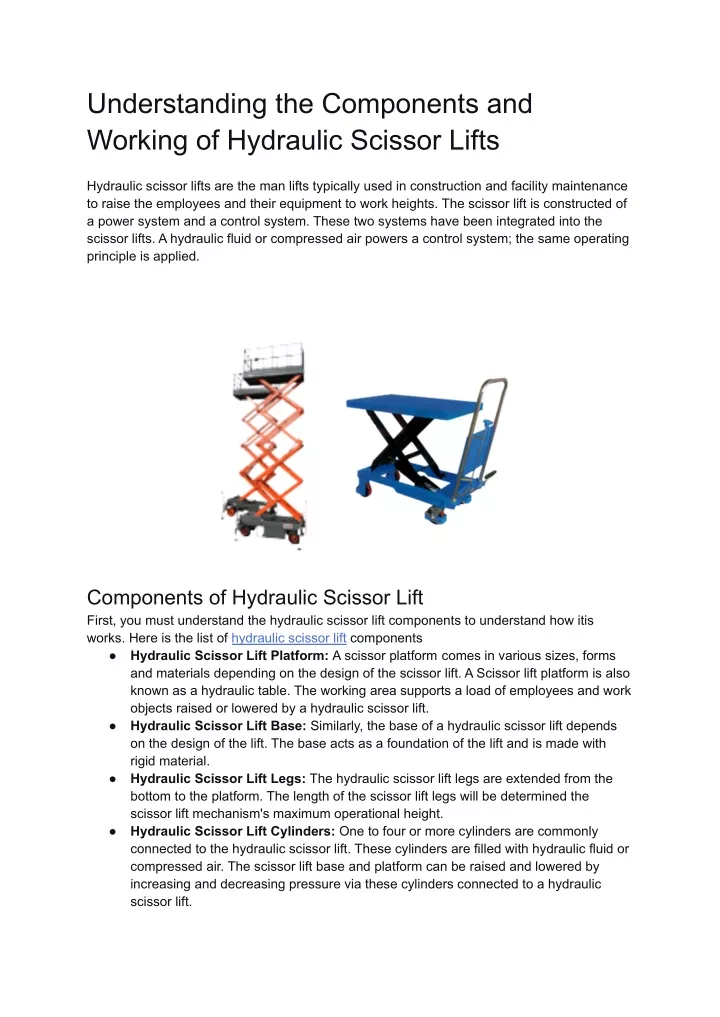 understanding the components and working