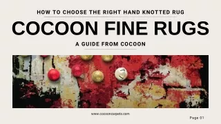 Cocoon Fine Rugs - HOW TO CHOOSE THE RIGHT HAND KNOTTED RUG A GUIDE FROM COCOON