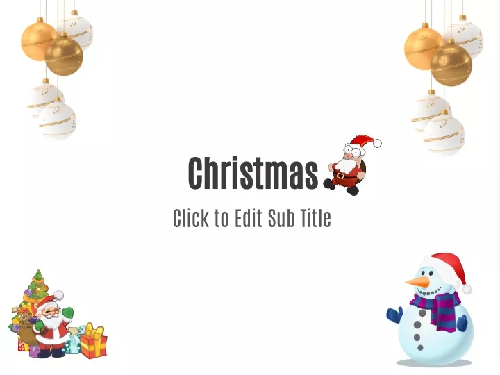 christmas click to edit sub title