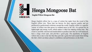 Heega English Willow Mongoose Bat