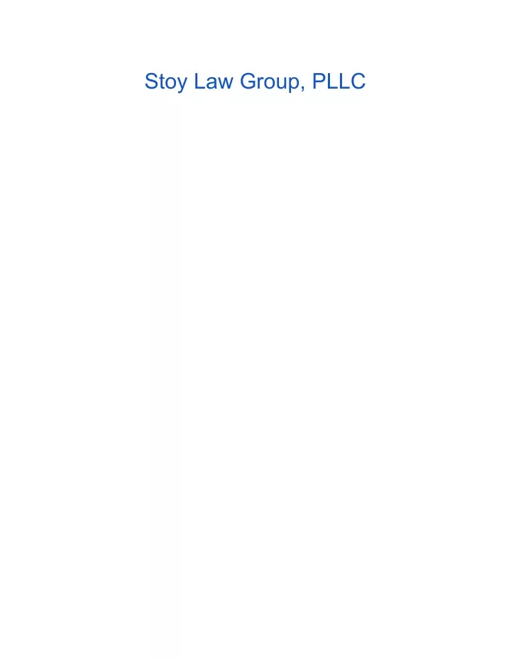 PPT Stoy Law Group, PLLC PowerPoint Presentation, free download ID