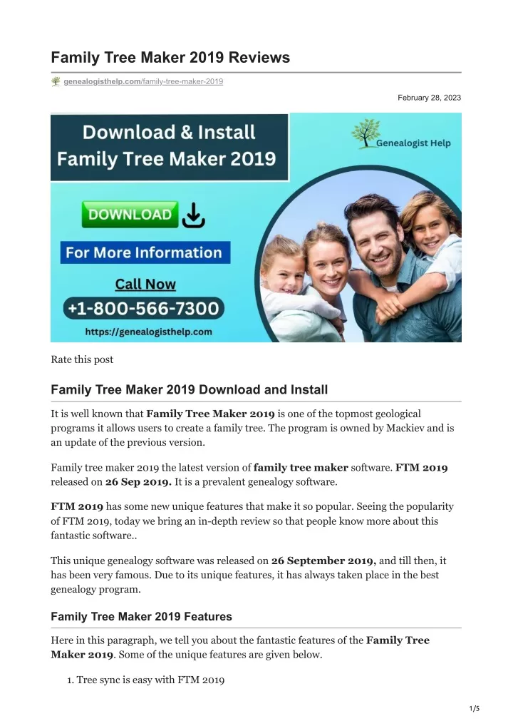 family tree maker 2019 reviews