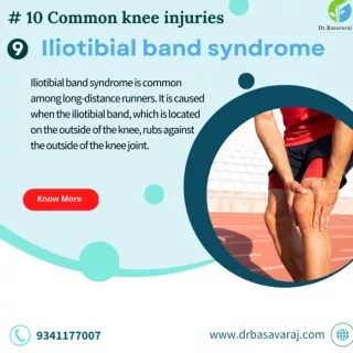 Iliotibial band syndrome (ITBS), also known as iliotibial band friction syndrome, is a common overuse injury that affect