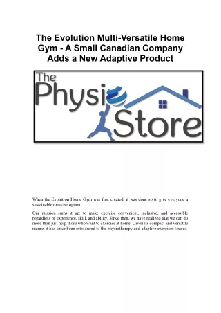 the evolution multi versatile home gym a small